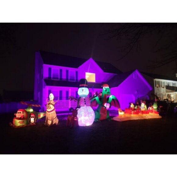 4 Pack LED Flood Light Outdoor 500W Equivalent 5000LM,Bluetooth RGBW Colored - Picture 3 of 5